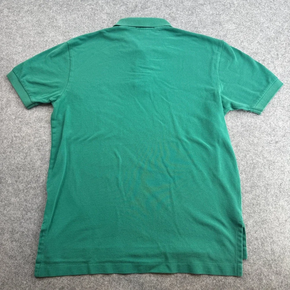 Polo Ralph Lauren Mens Green Pique Cotton Short Sleeve Polo Shirt Size M